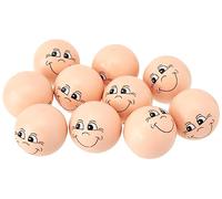 Creativ 57099 Smiley Balls, D: 30 mm, Wood, 10pcs