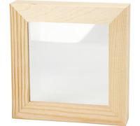 Creativ 575610 12.3 x 12.3 cm 1-Piece Wooden 3D Frame, Beige