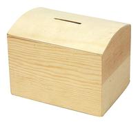 Creativ 57579 Wooden Money Box Curved Top with Removeable Bottom