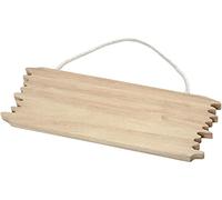 Creativ 57608 1-Piece Wooden Sign Board with Jagged Edges, Beige, 16 x 5.5 cm