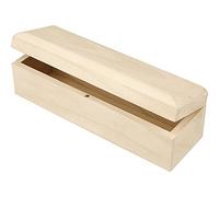 CREATIV 577330 1-Piece Wooden Oblong Box Magnetic Catch Lift Up Lid, Wood