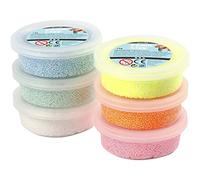 Creativ 6 x 14 g Foam Clay Assorted Colours Glitter