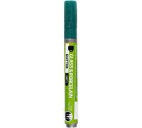 Creativ Company 1-Piece Glass and Porcelain Markers, Dark Green