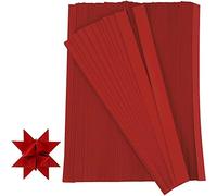 Creativ Company 20932 500-Piece Paper Star Strips, Red