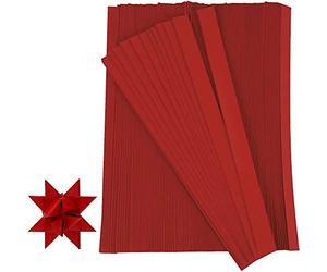 Creativ Company 20932 500-Piece Paper Star Strips, Red