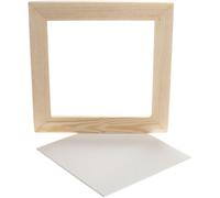 Creativ Company 226220 8 x 25 cm 1-Piece Cotton Wood Framed Canvas Panel, White