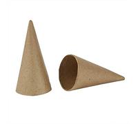 Creativ Company 265481 Cones, Pack of 10 H: 10 cm, D: 5 cm, brown