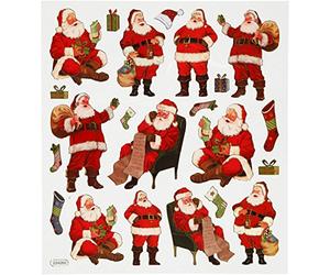 Creativ Company 28985 Decorative Sticker Sheet 22 Pieces Multi-Coloured (Sheet, Multi-Colour, Christmas, Boy and Girl, 150 mm, 165 mm)