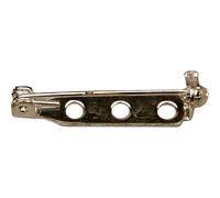 Creativ Company 600720 10-Piece Silver-Plated Brooch Backs (US IMPORT)