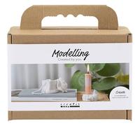 Creativ Company CC Mini Hobby Set Candle Holder with Shells Modelling Off-White