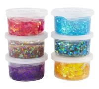 Creativ Company CC Sequin Clay Blue/Green Harmony, Purple/Pink Harmony 6x60 gr