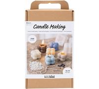 Creativ Company Craft Kit Candle Making, Bubble soy candle, warm beige, light blue, cream | Size: 1 Pack Creativ Company Multicolor 1 Pack