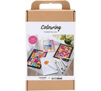 Creativ Company Craft Kit Colouring, Paint by numbers, markers, 1 pack in White Creativ Company White 1 Pack