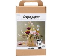 Creativ Company Craft Kit Crepe Paper, Bouquet, Crêpe ratio: 180%, 1 pack in White | Size: 17 Pack Creativ Company White 17 Pack