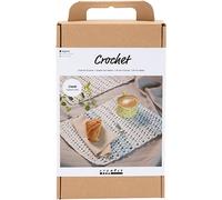 Creativ Company Craft Kit Crochet, Placemat, 1 pack in White | Size: 26 Pack Creativ Company White 26 Pack