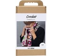 Creativ Company Craft Kit Crochet, Scarf, cream, warm colors | Size: 1 Pack Creativ Company Multicolor 1 Pack