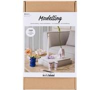 Creativ Company Craft Kit Modelling, Pots & Vases, 1 pack in White | Size: 28 Pack Creativ Company White 28 Pack