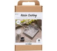 Creativ Company Craft Kit Resin Casting, Square Tray with Terrazzo, black, white | Size: 1 Pack Creativ Company Multicolor 1 Pack