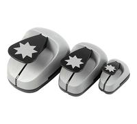Creativ Company Craft Punch Set, grafical star, size 25+50+75 mm, 3 pc | Size: 1 Pack Creativ Company Multicolor 1 Pack