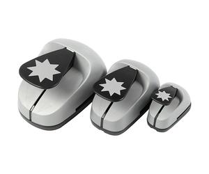 Creativ Company Craft Punch Set, grafical star, size 25+50+75 mm, 3 pc | Size: 1 Pack Creativ Company Multicolor 1 Pack