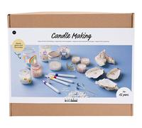 Creativ Company Group Craft Kit Candle Making, Tea light candle holders, 1 pack in White Creativ Company White 1 Pack