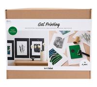 Creativ Company Group Craft Kit Gel Printing, Colourful prints, 1 pack in White Creativ Company White 1 Pack