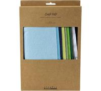 Creativ Company Hobby Felt A4 Blue Green Craft Material Felt