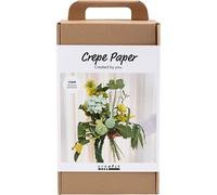 Creativ Company Maxi Craft Kit Crepe Paper, Flower bouquet, light green, dark green, pastel green, white | Size: 1 Pack Creativ Company Multicolor 1 Pack