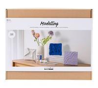 Creativ Company Maxi Craft Kit Modelling, Wall decoration, 1 pack in White | Size: 29 Pack Creativ Company White 29 Pack