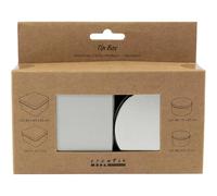 Creativ Company Metal Circle Square Storage Tins Grey Multicoloured