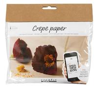 Creativ Company Mini Craft Sets Crepe Paper Flowers Poppies - for Crafting Beautiful Crepe Flowers