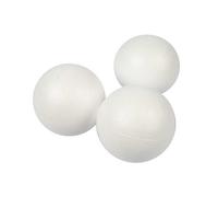 Creativ Company Polystyrene Balls - 25 White Foam Balls (Ø 8 cm) for Crafting, Model-Making & School Projects - 8 cm Diameter Each