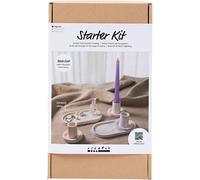 Creativ Company Starter Craft Kit Resin Casting, 3 candle holders & 2 trays, blue, light pink, white | Size: 1 Pack Creativ Company Multicolor 1 Pack
