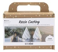 CREATIV Craft Kit Resin Casting - Make a Square Tray with Terrazzo - Black and White - Advanced Casting Kit