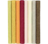 Creativ Crêpe Paper - Mute Colours, 25x60 cm, 180% Crêpe Ratio - Ideal for Stunning Paper Flowers!