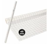 Creativ Dressmakers Squared Pattern Paper Roll - 80cm x 15m Tracing Paper with 1x1cm & 2x2cm Grids, Lightweight 45gsm for Sewing, Tailoring, Pattern Making & Drafting