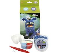 Creativ Funny Friends Clay Kit - Make Your Own Blue Monster - Includes Foam Clay® & Silk Clay®