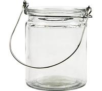 Creativ Glass Metal Candle Holder, 8cm x 10cm, 12pcs, Transparent