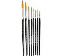 Creativ Gold Line Brushes - 8pc Set, Versatile Nylon Bristles, Ideal for Painting, Gluing, and Varnishing