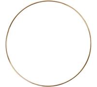 Creativ Metal Wire Ring, D: 20 cm, Thickness 3 mm, Gold, 1pc