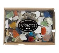 Creativ Mosaics, assorted colours, size 8-20 mm, thickness 2-3 mm, 2 kg - 55527