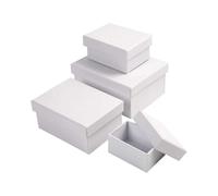 Creativ Multipurpose Rectangular Boxes - Craft Kids Colour Decorate Gift Ideas