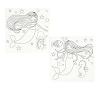 Creativ Painting Canvas with Print, White, One Size