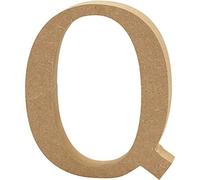 Creativ"Q" MDF Letter, Brown, 13 x 2 cm