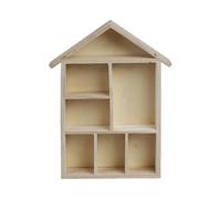 Creativ Shelving System, 1 pc Craft Decoupage House Wood Craft Compartments