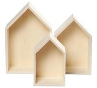 Creativ Storage Boxes Houses 3pc - Home Décor - Shelves - Nooks - Crafts - 55920