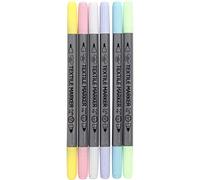 Creativ Textile Markers, Pastel Colours, One Size