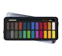 Creativ Watercolour kit, size 12x30 mm, assorted colours, 24 colour/ 1 pack
