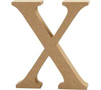 Creativ"X" MDF Letter, Brown, 13 x 2 cm