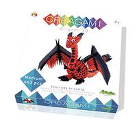 CreativaMente 723 Creagami Drago Creative Origami Modular Game, Multi-Coloured